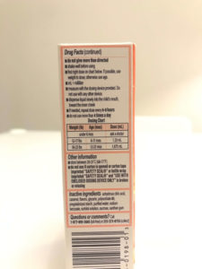Tylenアメリカの風邪薬タイレノールの用法容量